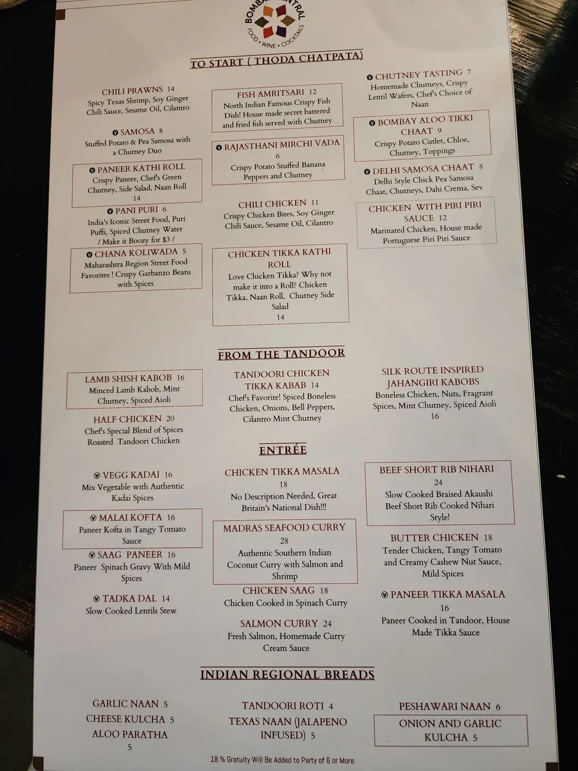 Menu 2