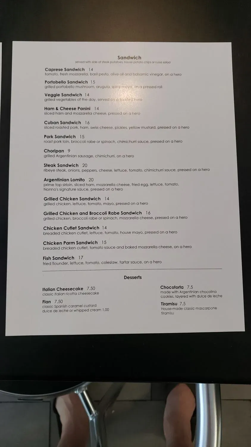 Menu 2