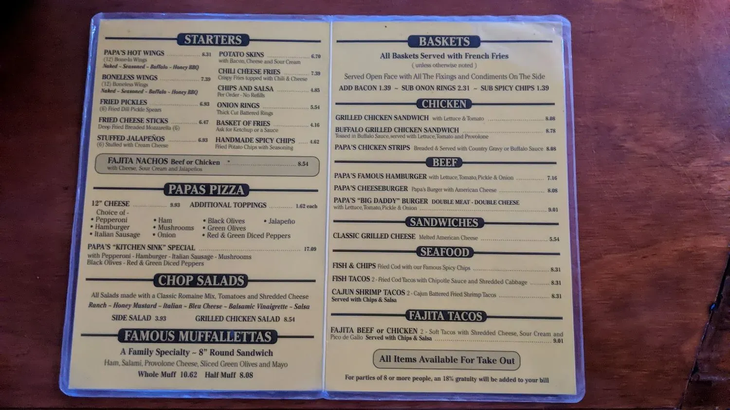 Menu 2