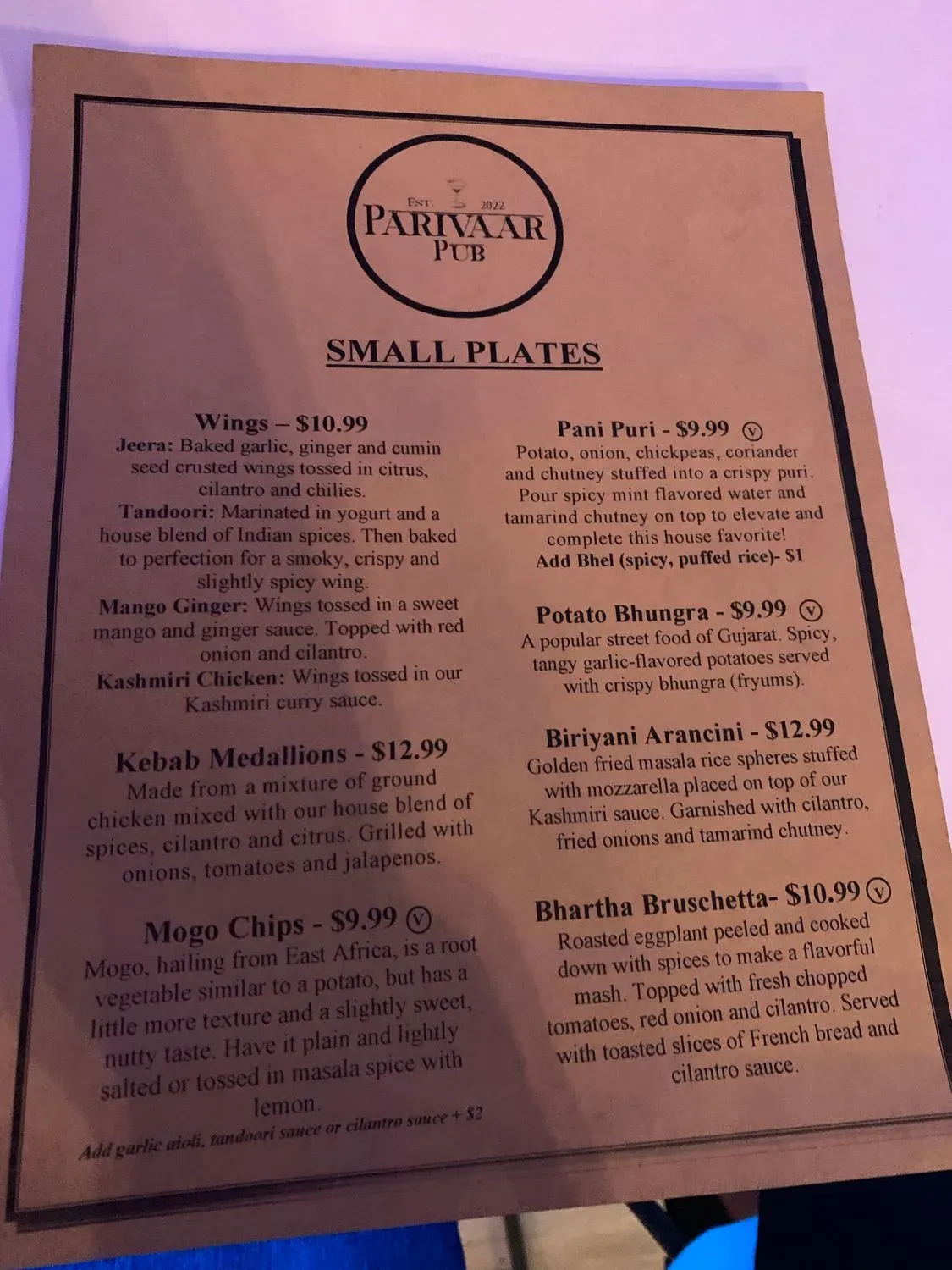 Menu 3