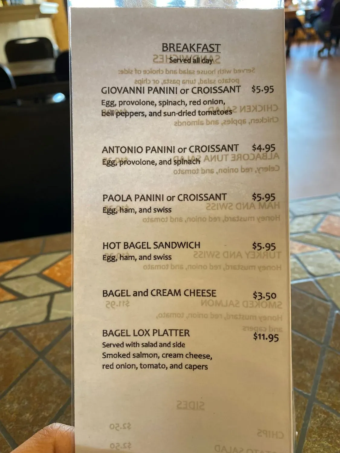 Menu 5