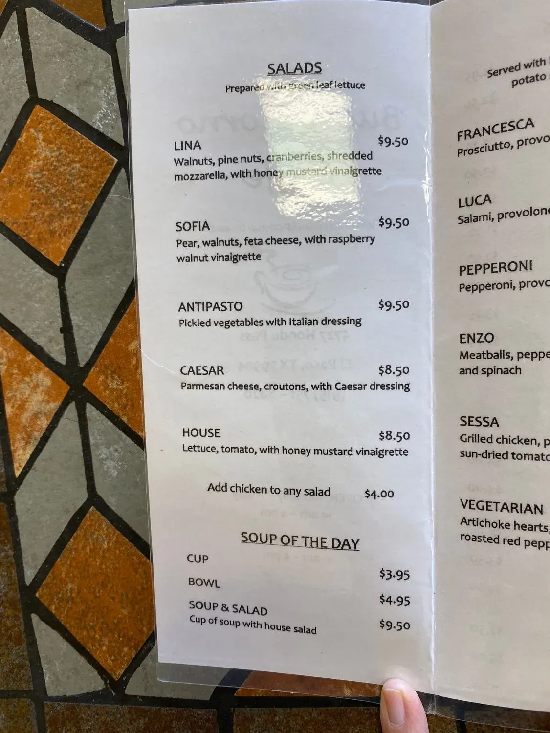 Menu 4