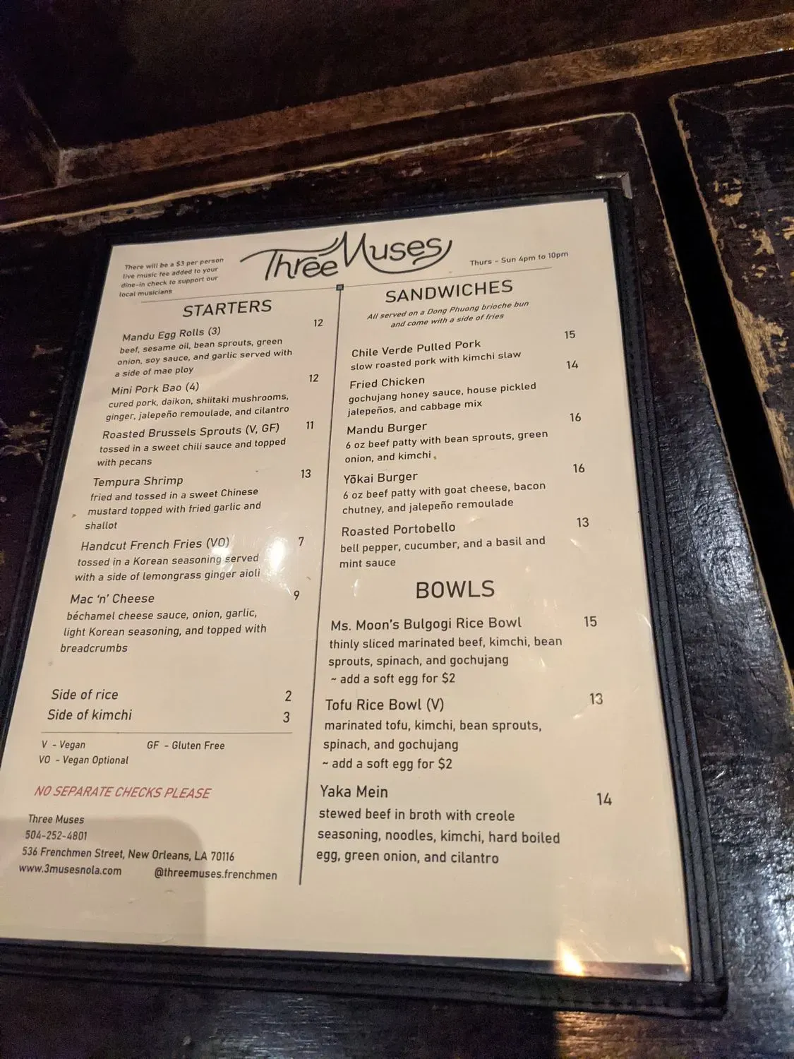 Menu 3