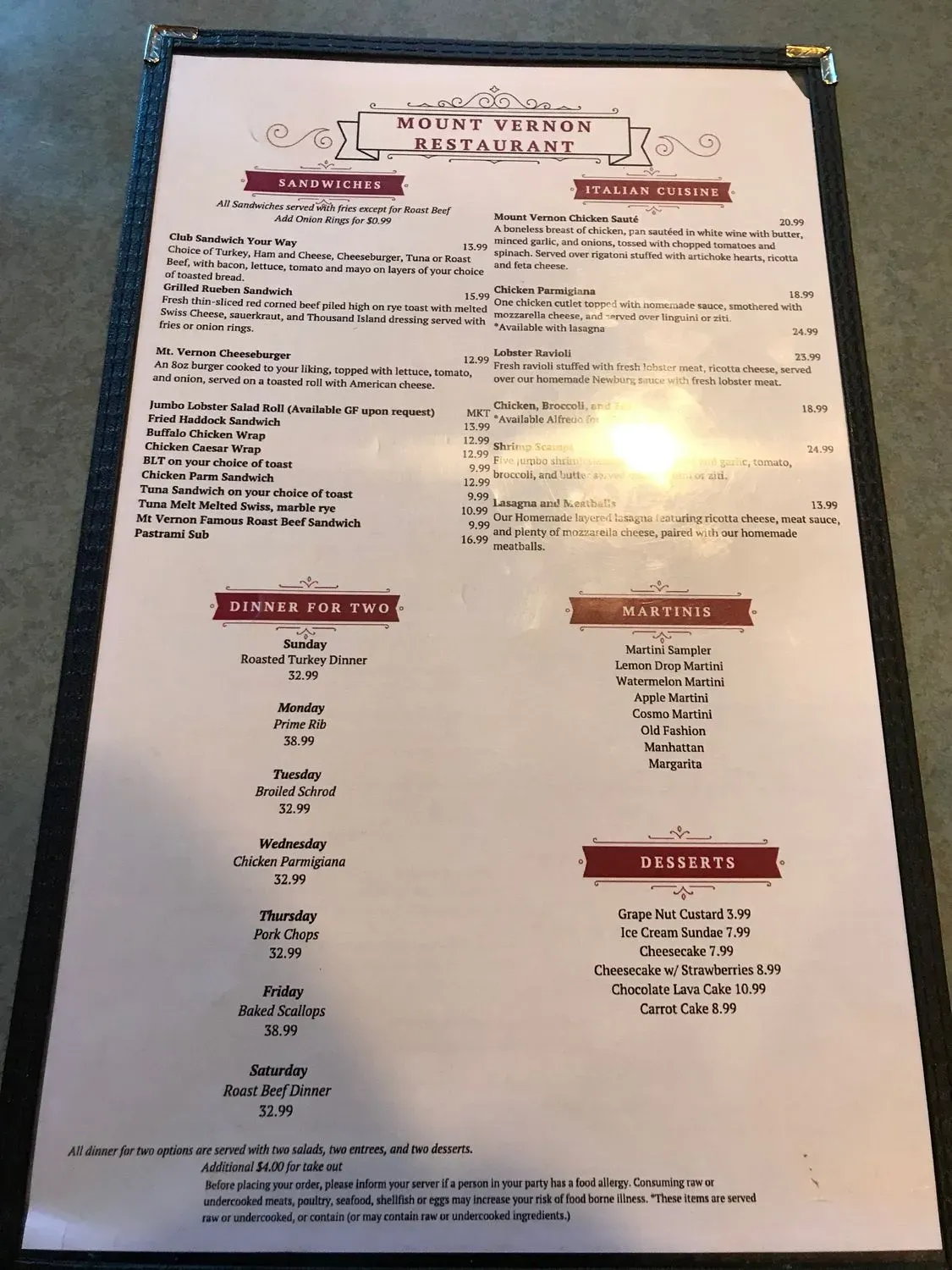 Menu 2