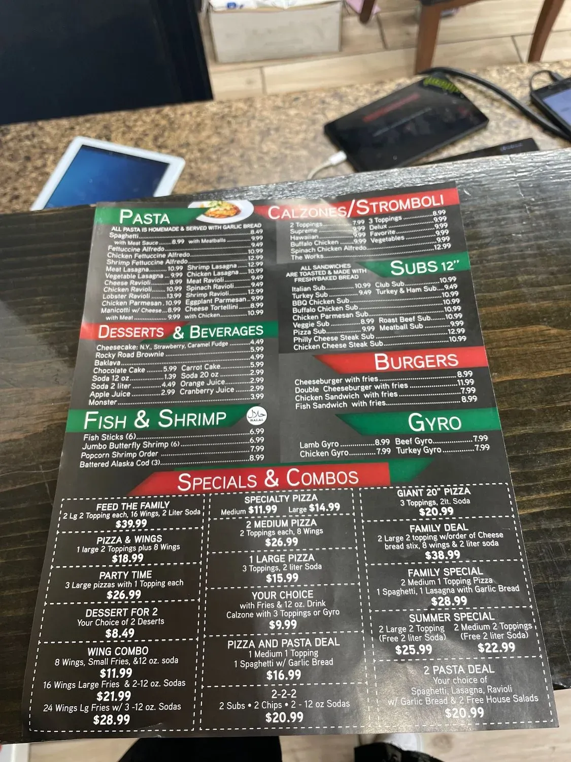 Menu 1