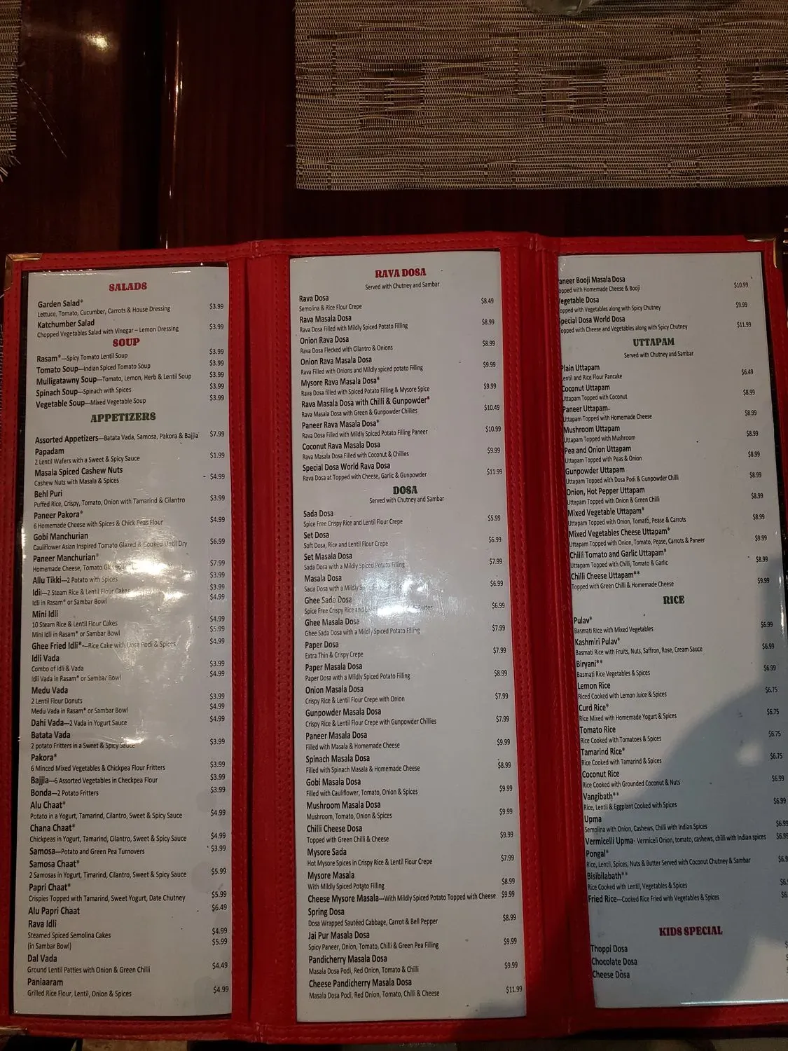 Menu 5