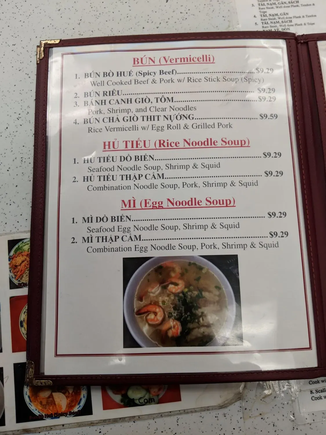 Menu 5