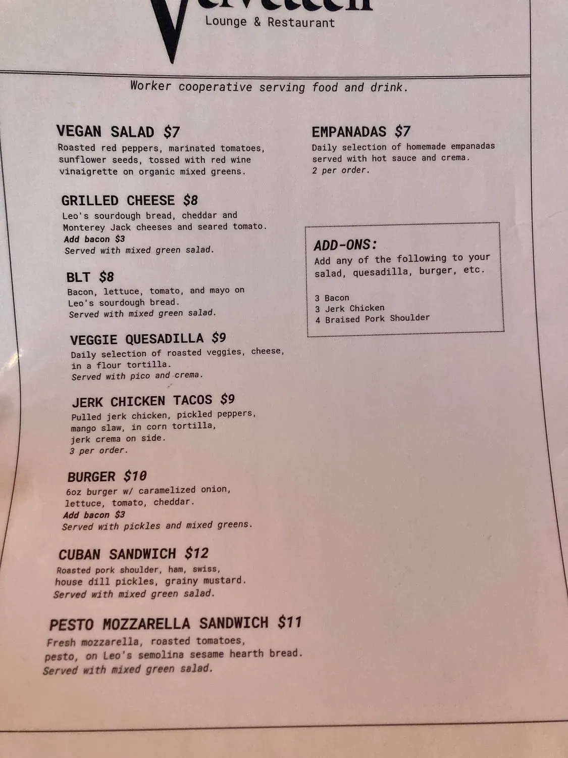 Menu 2