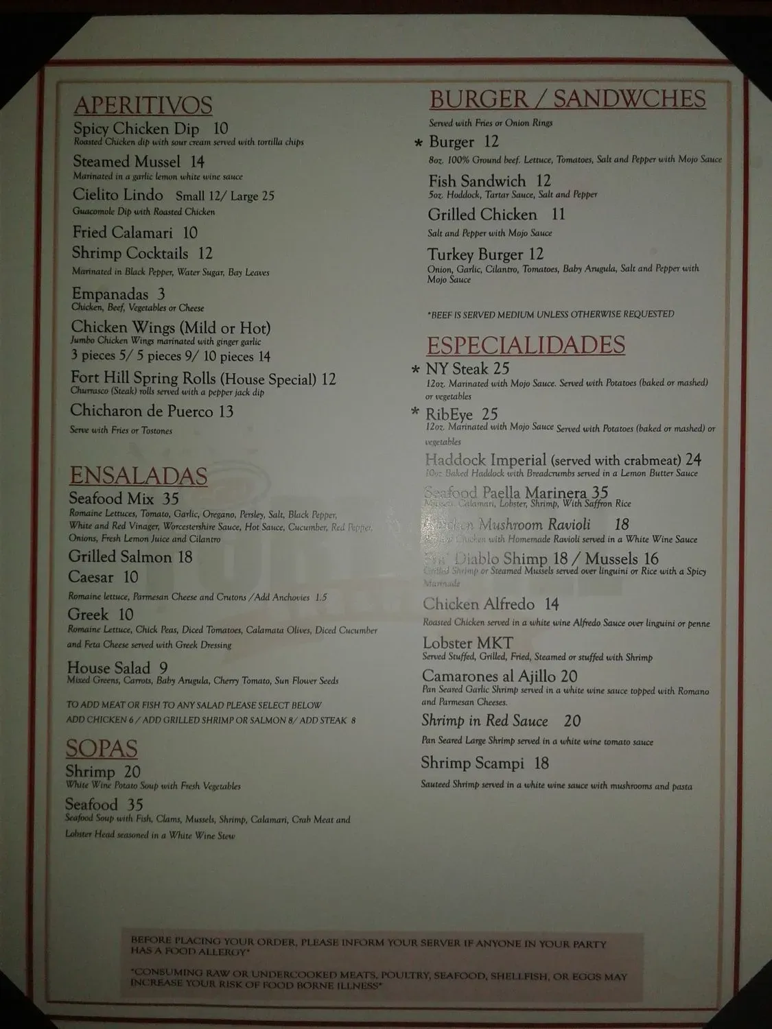 Menu 5