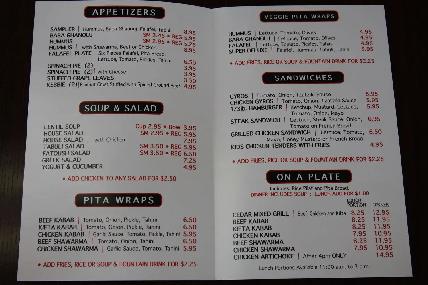 Menu 3