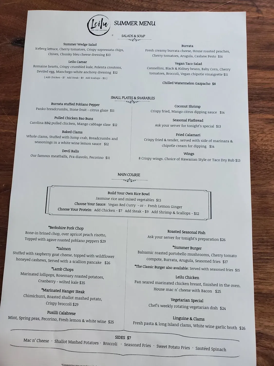 Menu 2