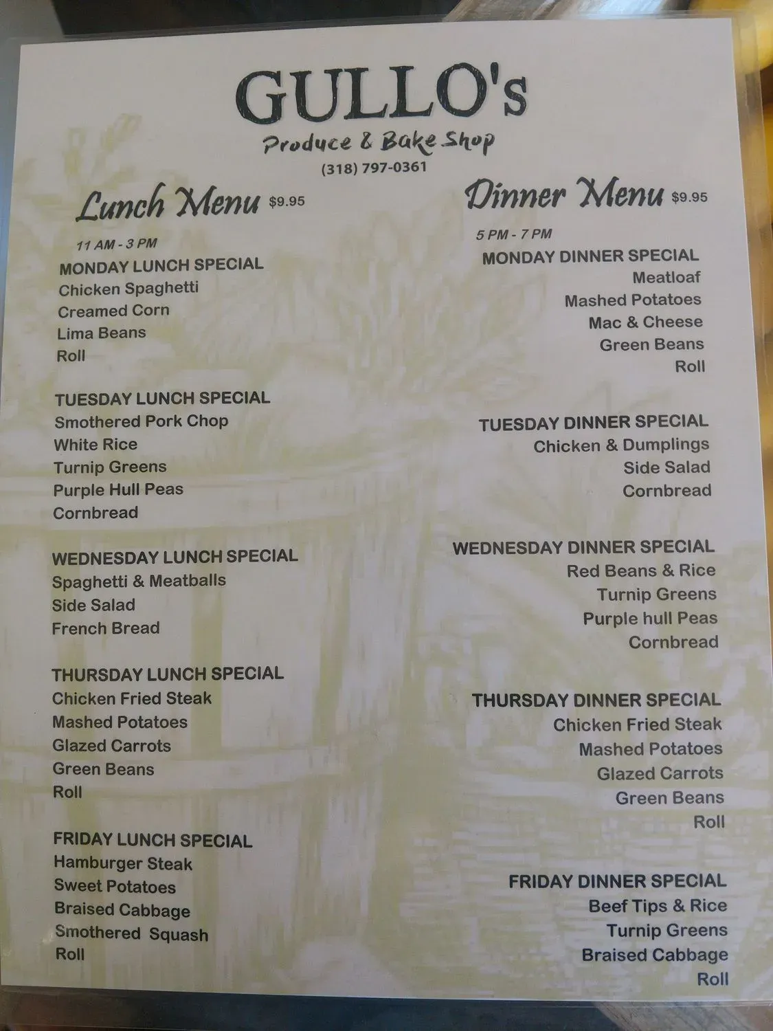 Menu 2