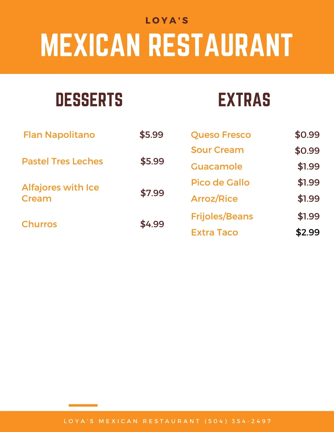 Menu 5