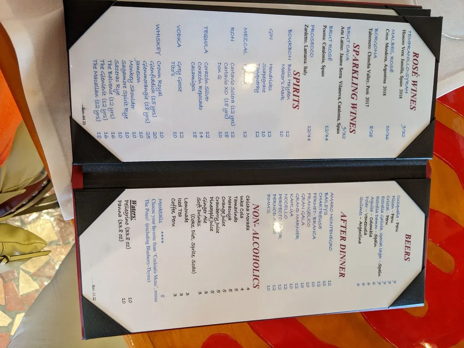 Menu 5