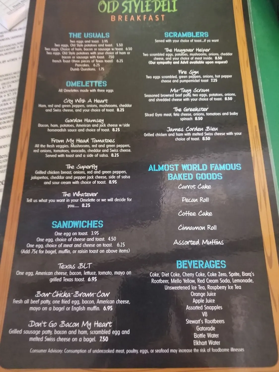 Menu 5