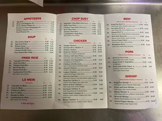 Menu 2