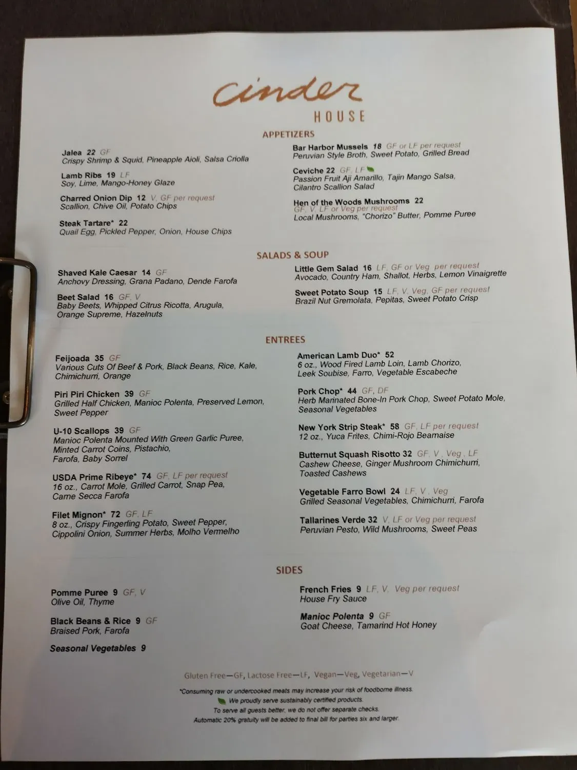 Menu 5