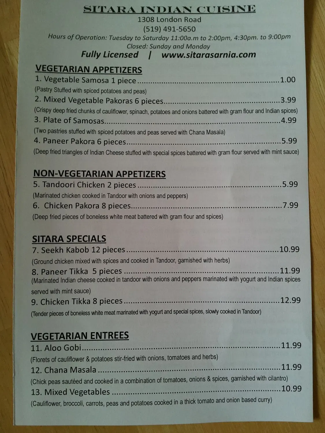 Menu 2