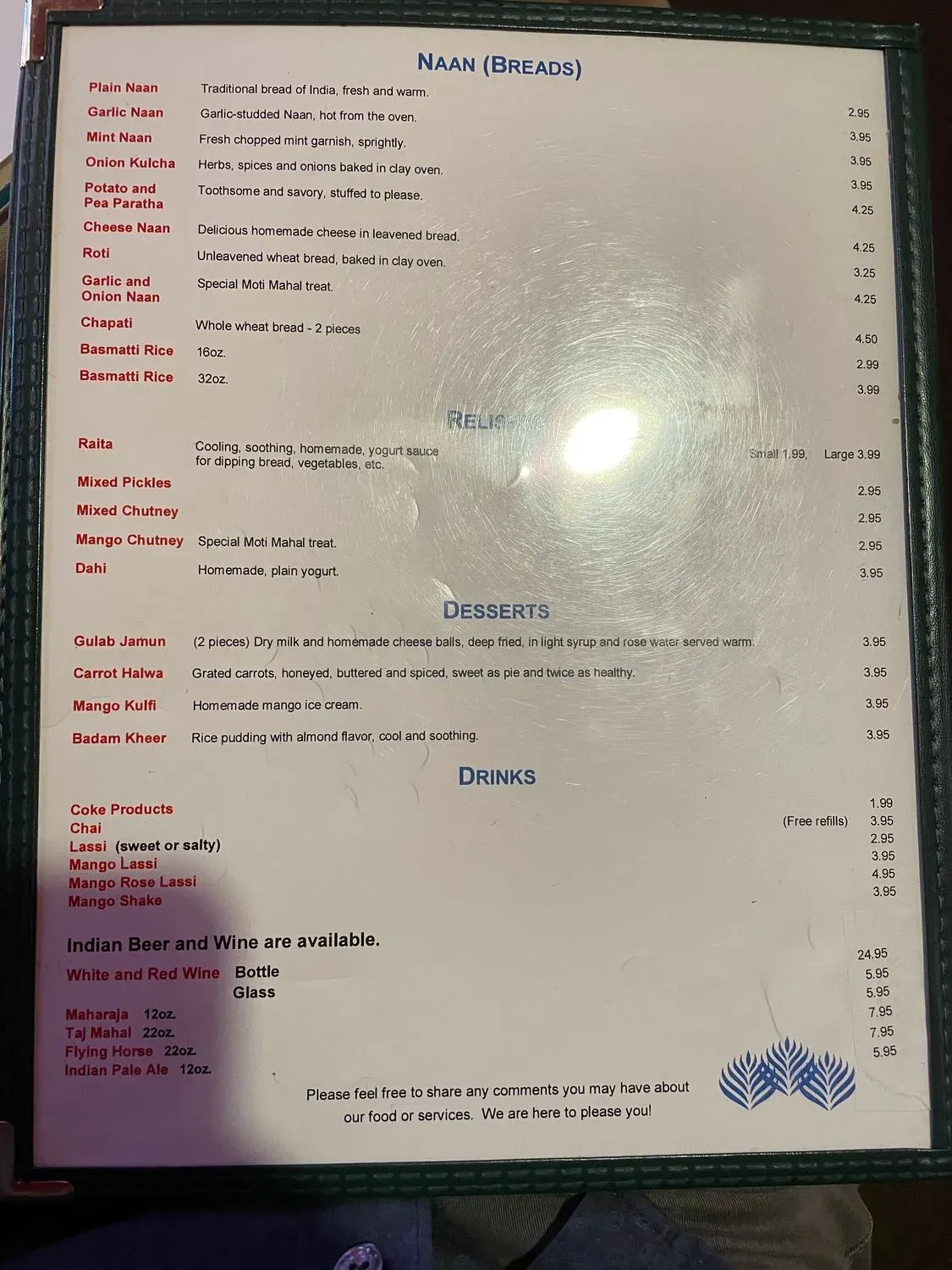 Menu 1