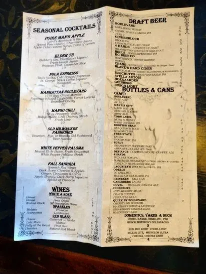 Menu 5