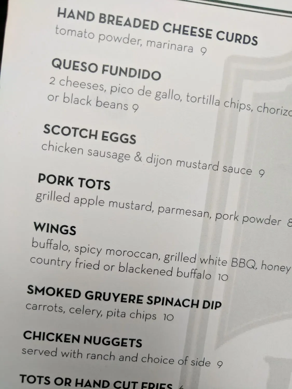 Menu 5