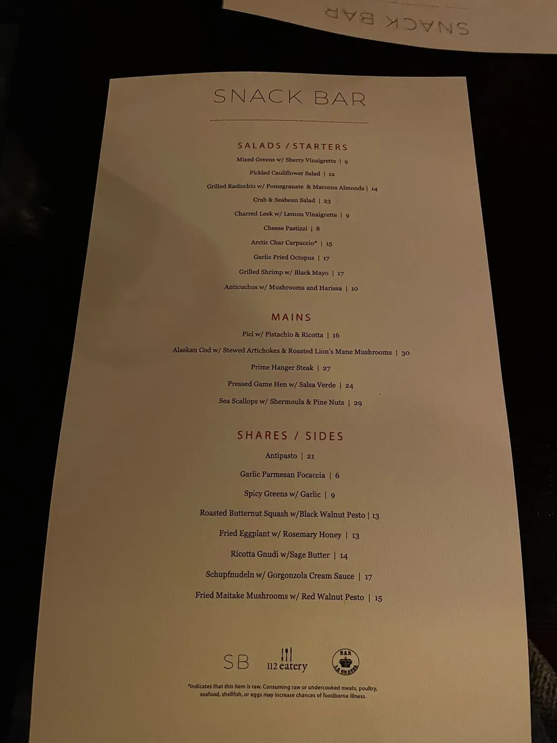 Menu 2