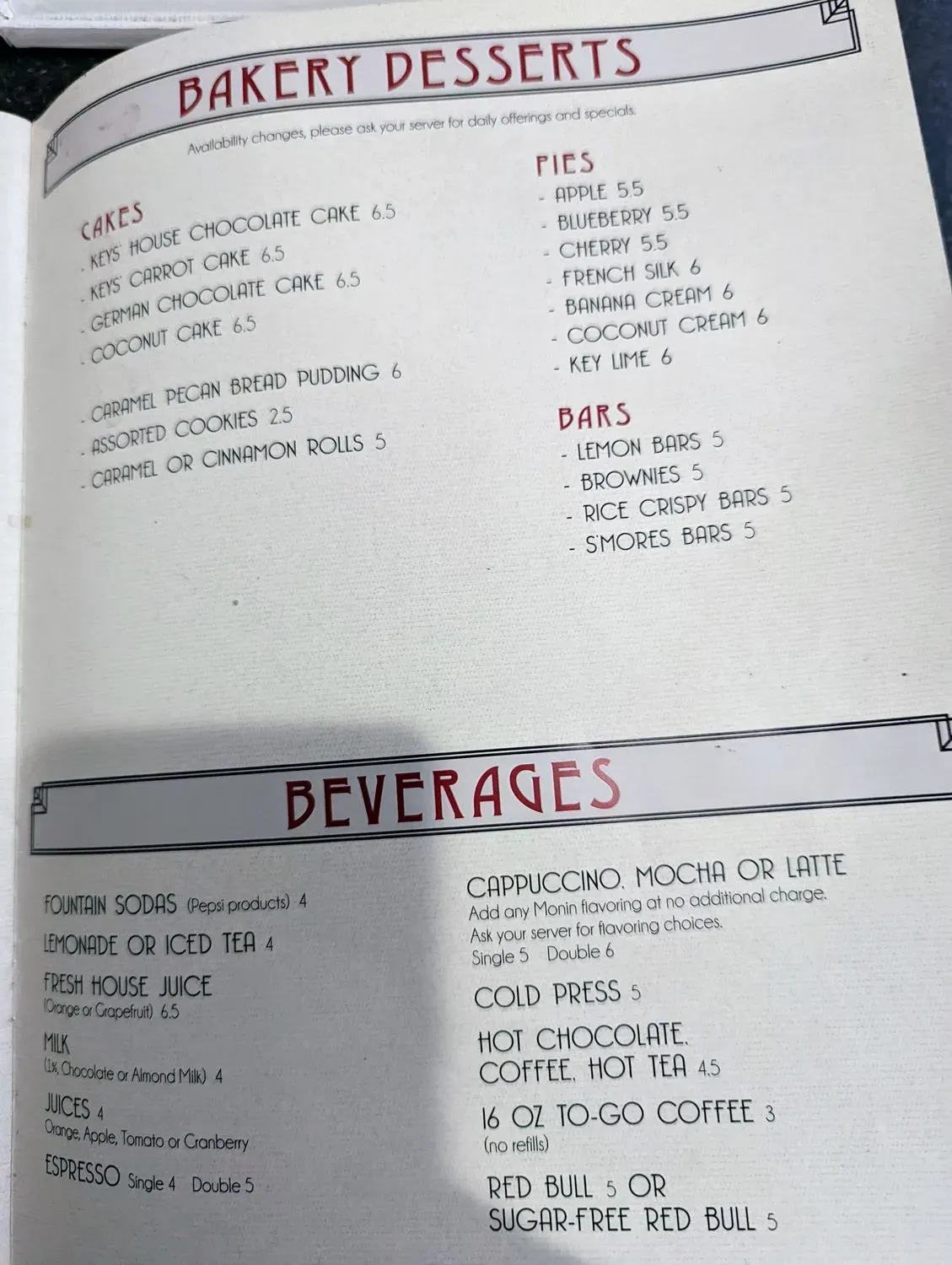 Menu 2