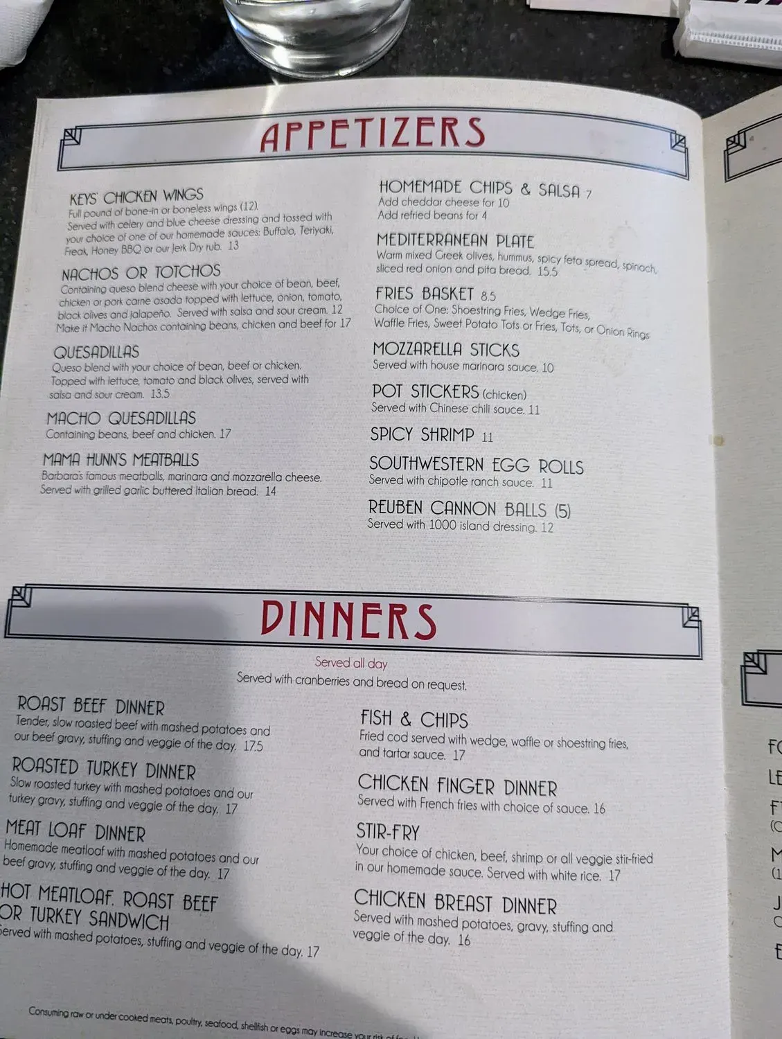 Menu 4