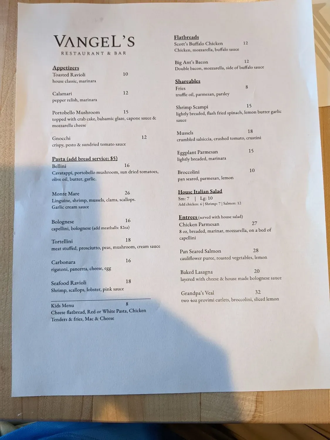 Menu 1