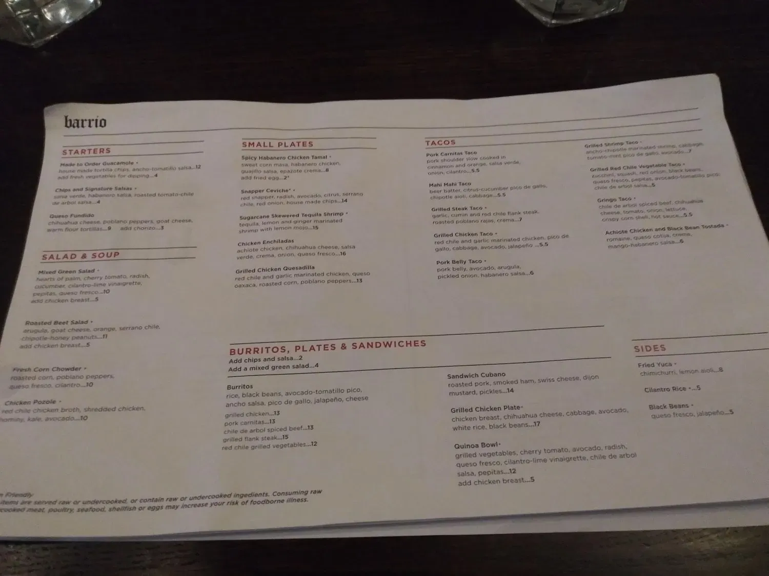 Menu 4