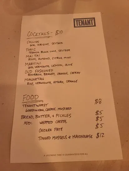 Menu 1