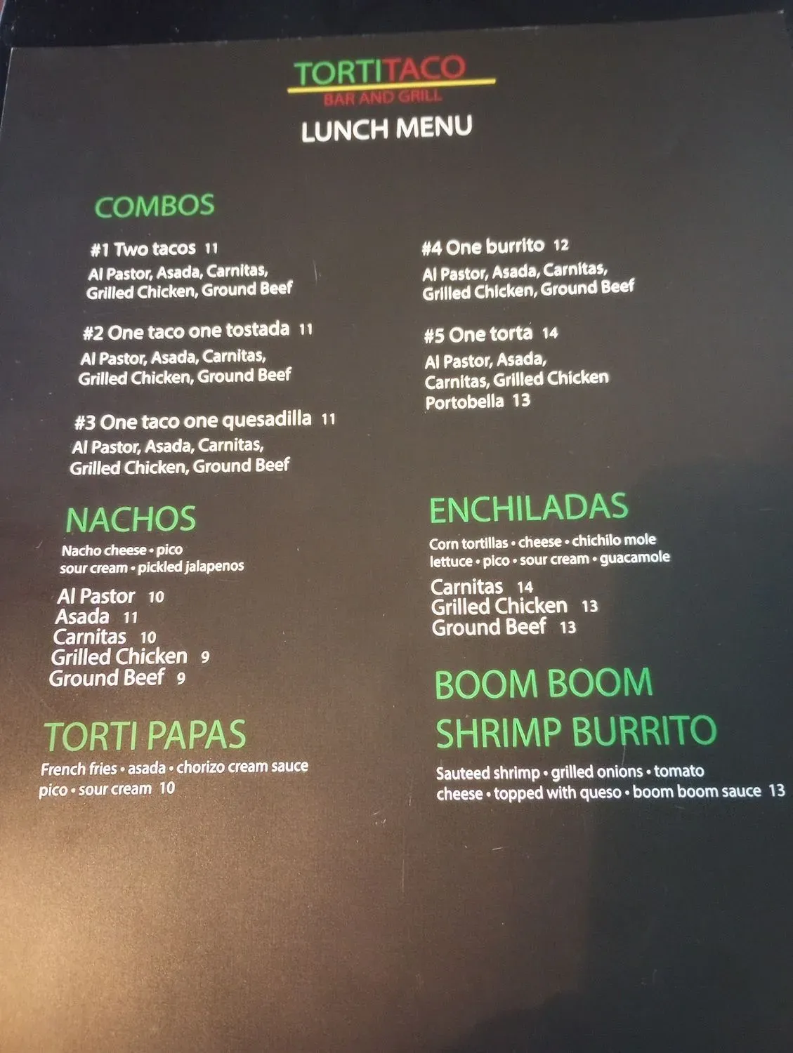 Menu 2