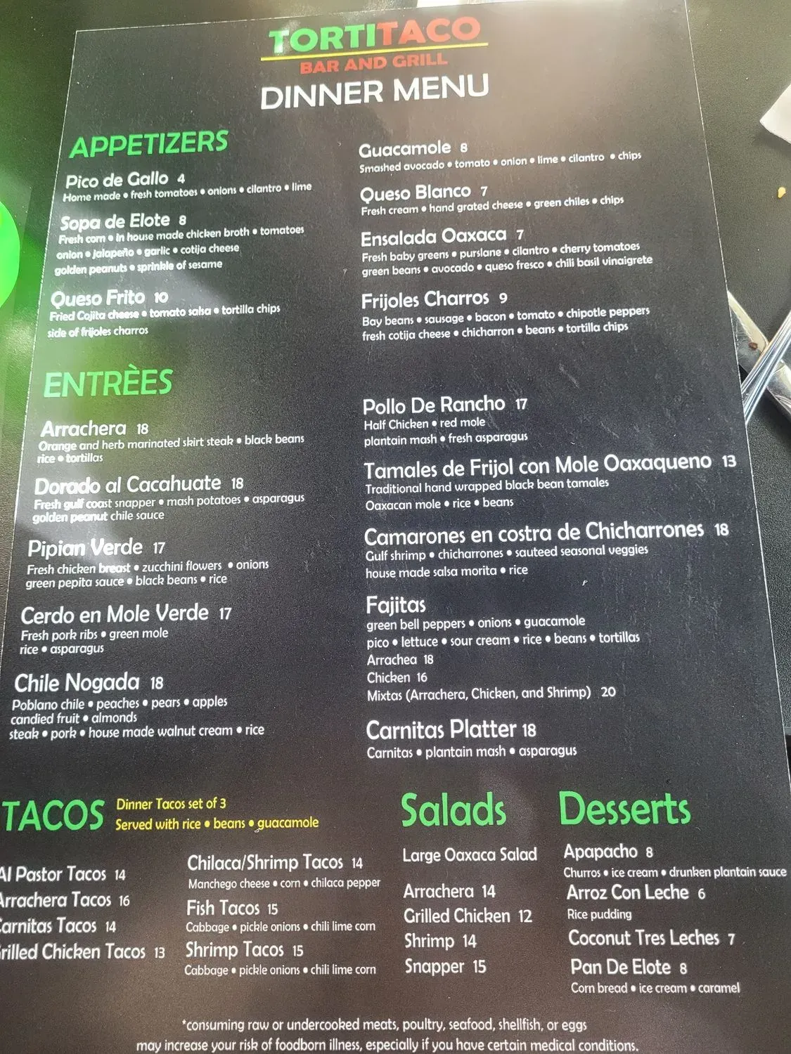 Menu 1