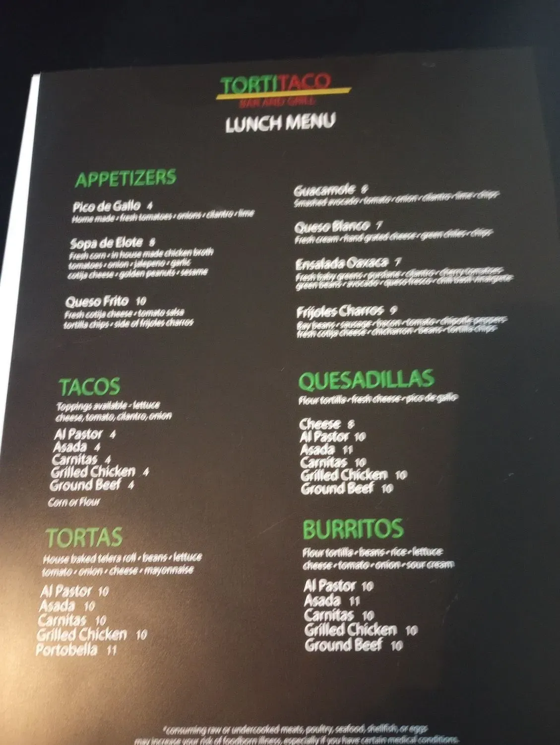 Menu 5