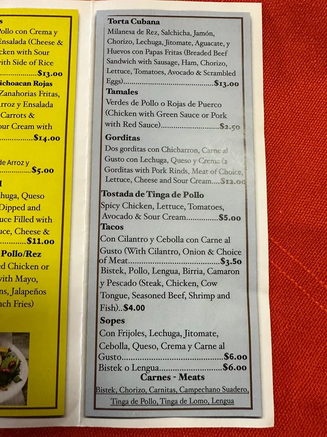 Menu 2