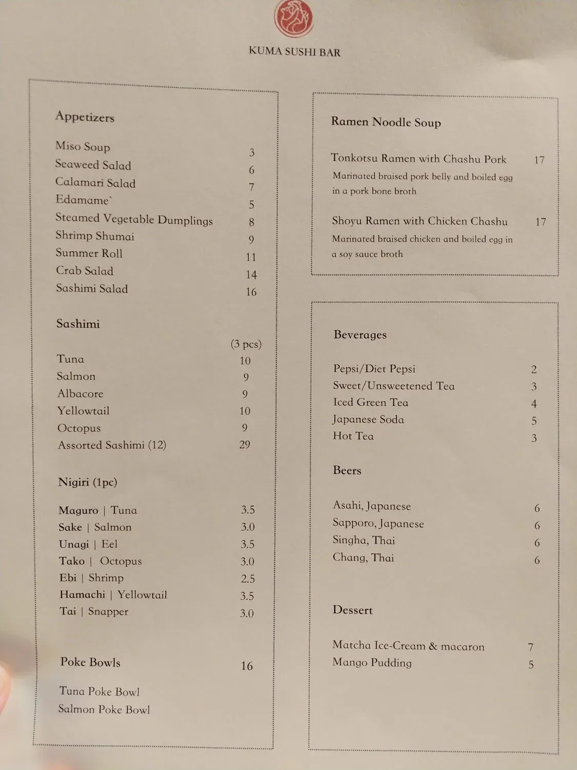 Menu 1