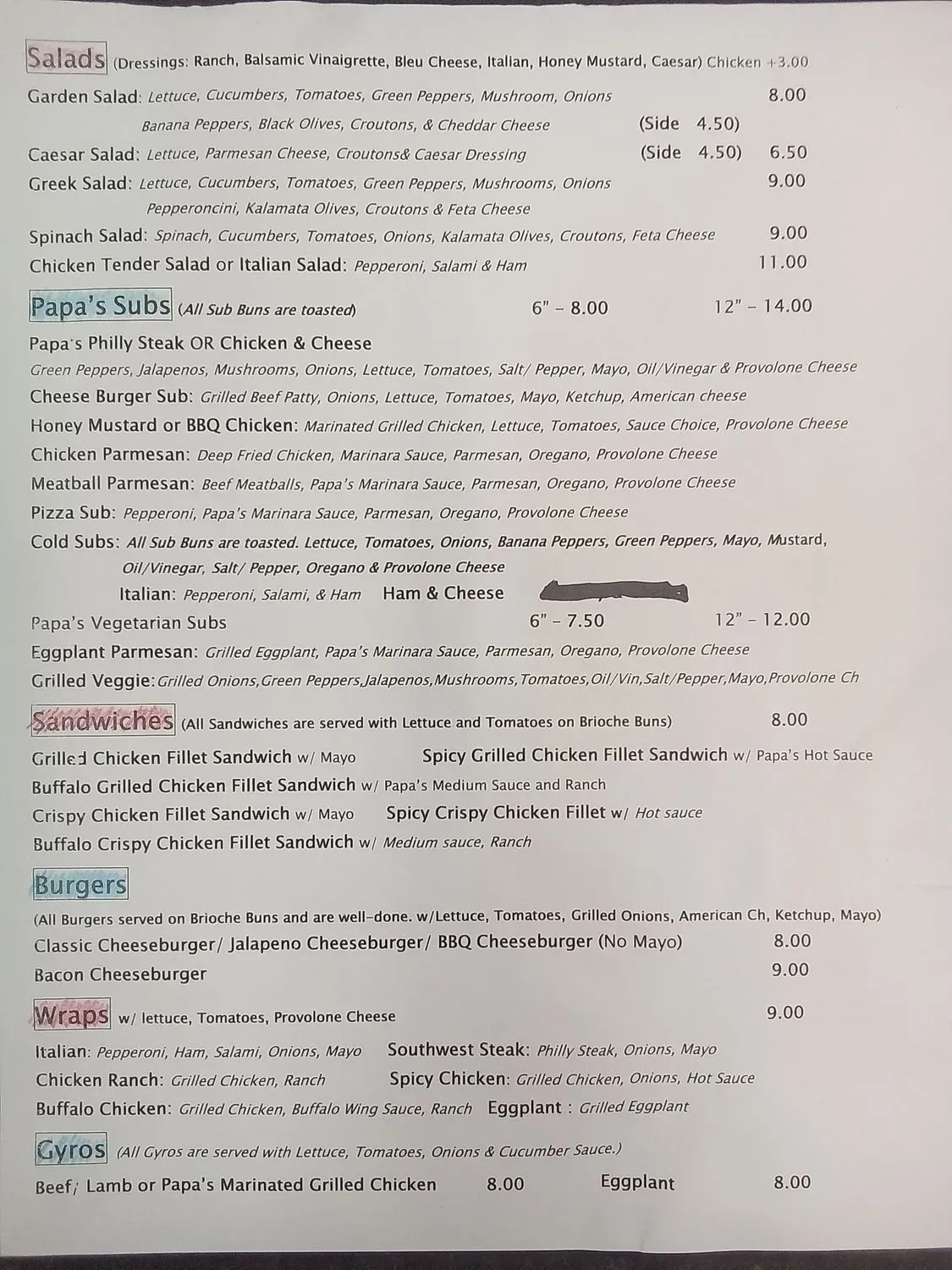 Menu 2