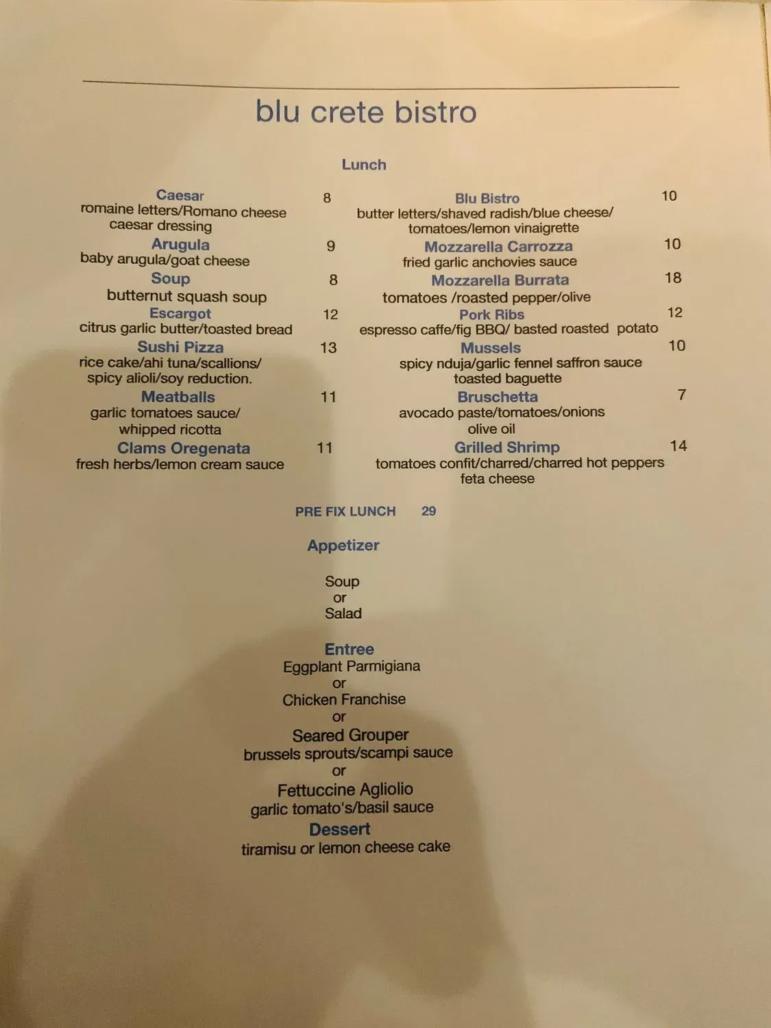 Menu 2