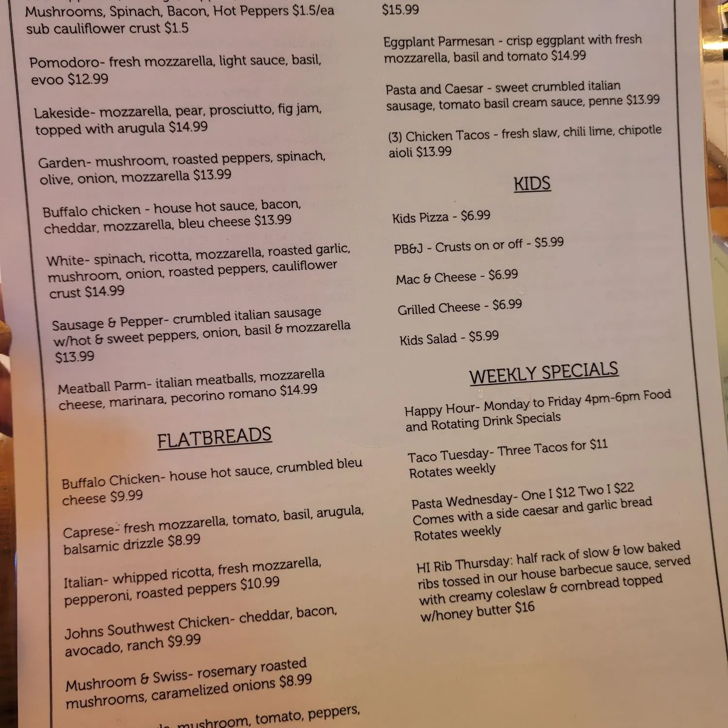 Menu 1