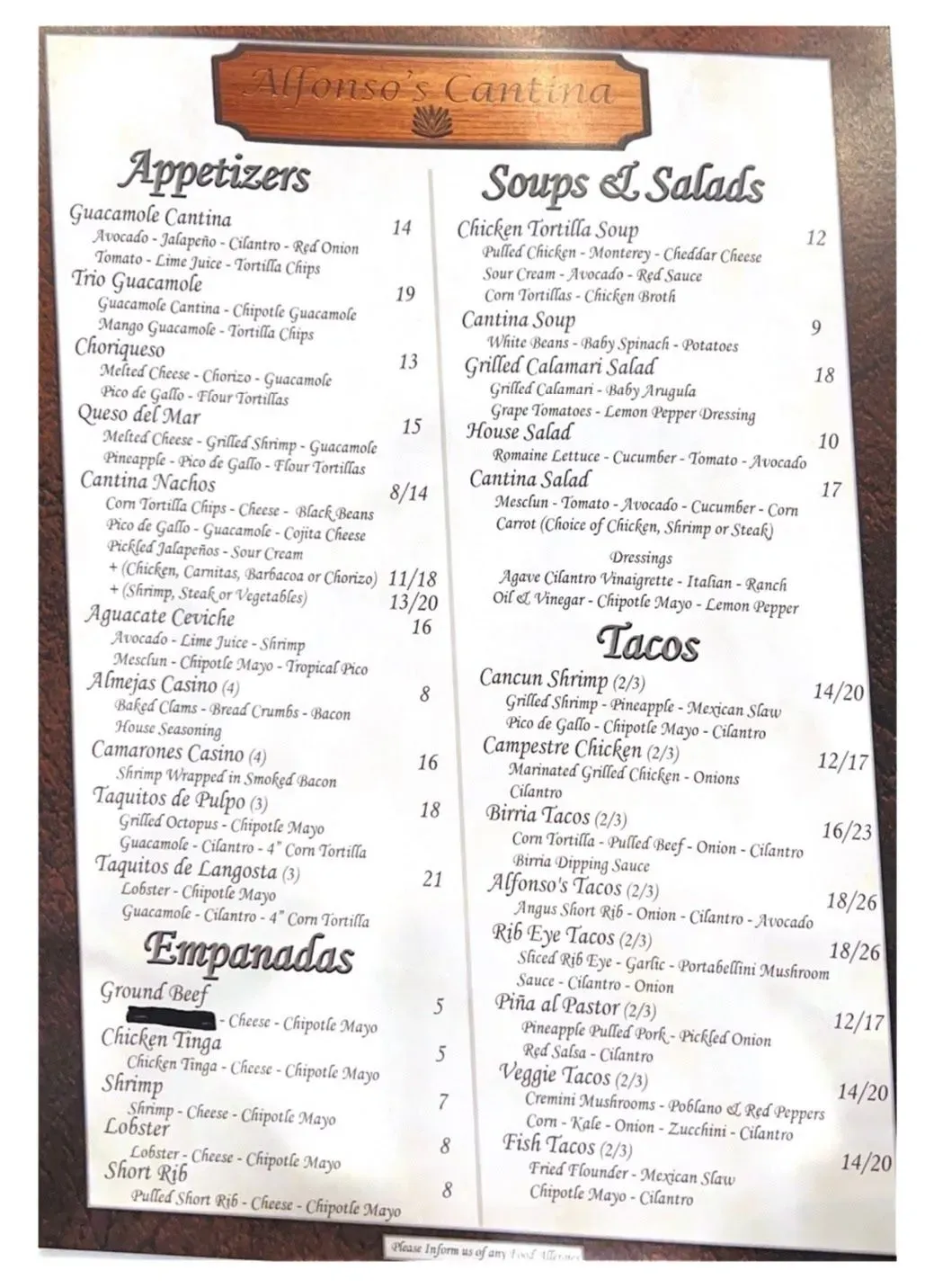 Menu 2