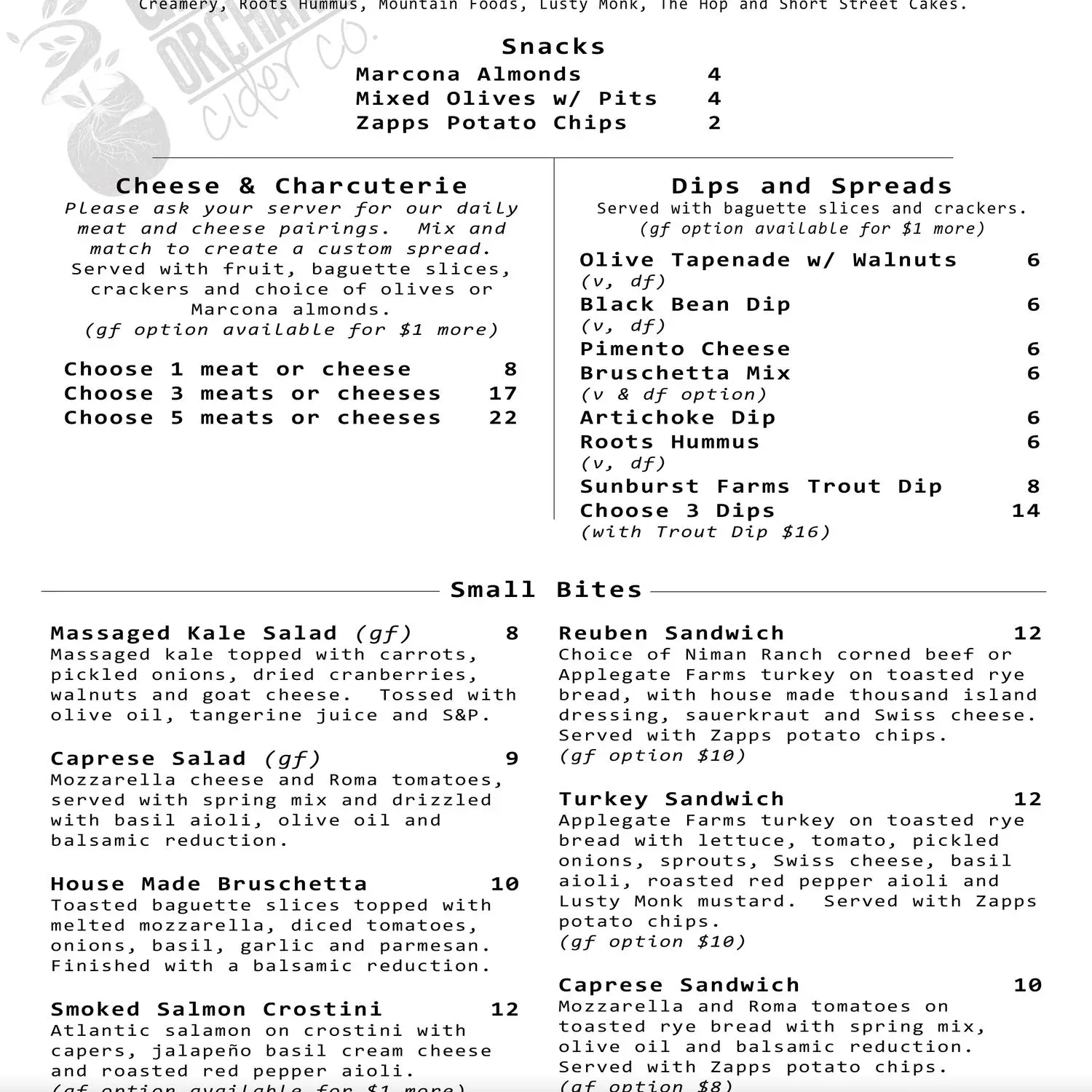 Menu 1