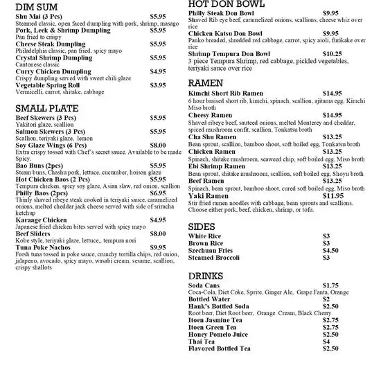 Menu 1