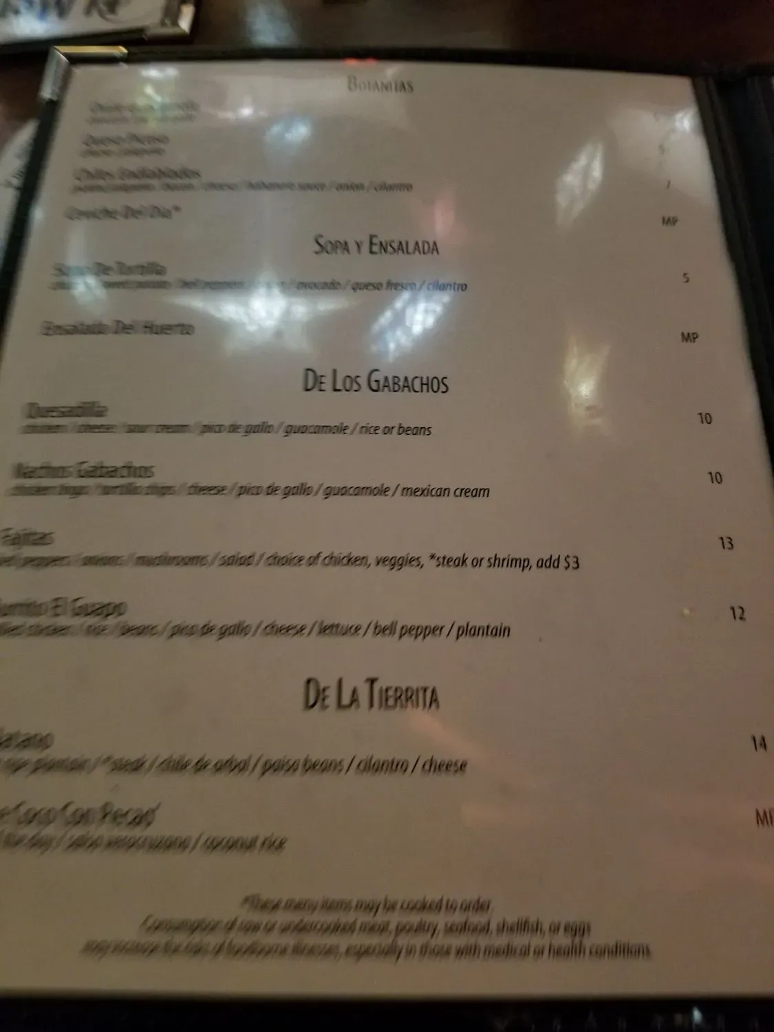 Menu 1