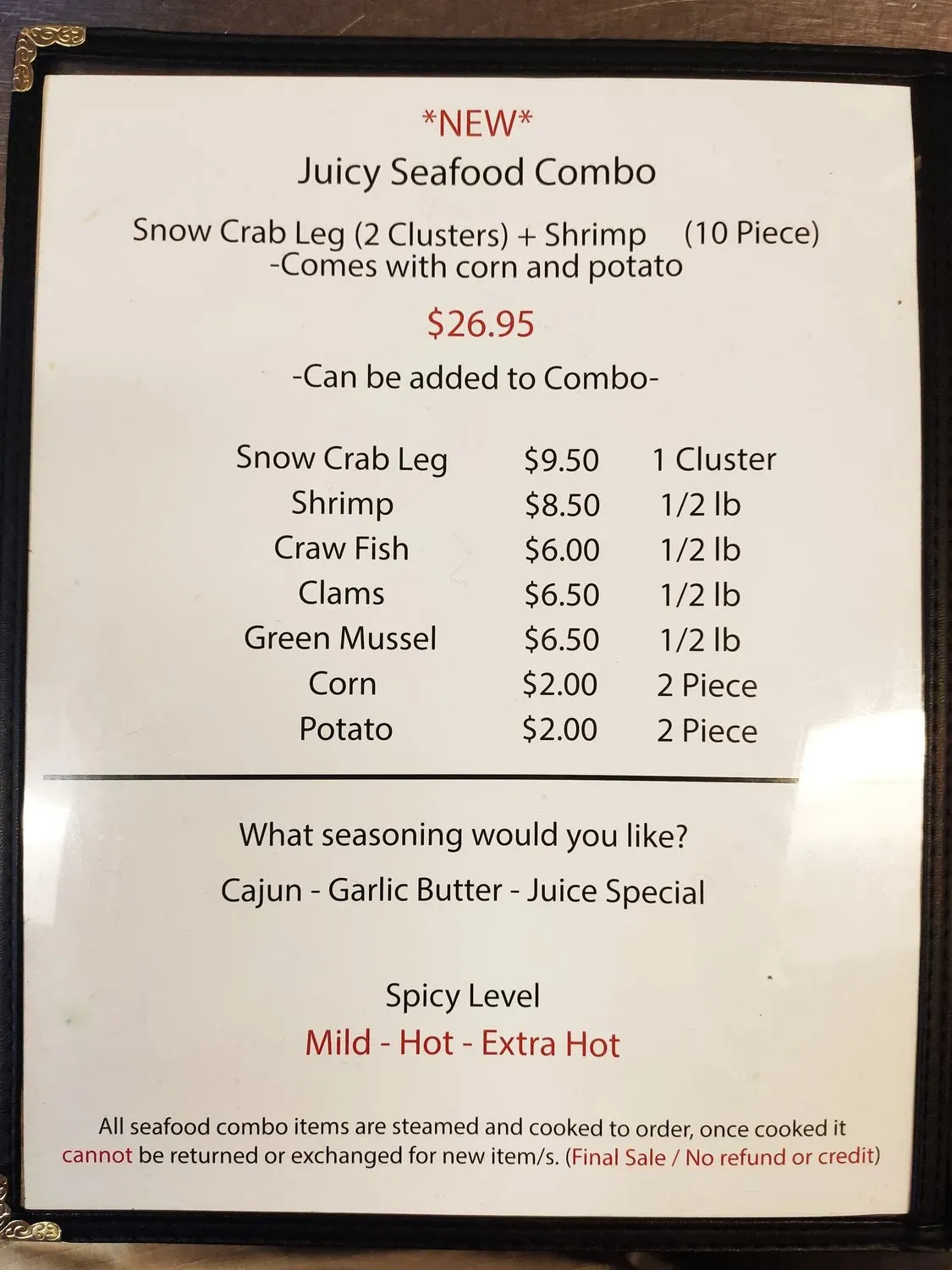 Menu 5