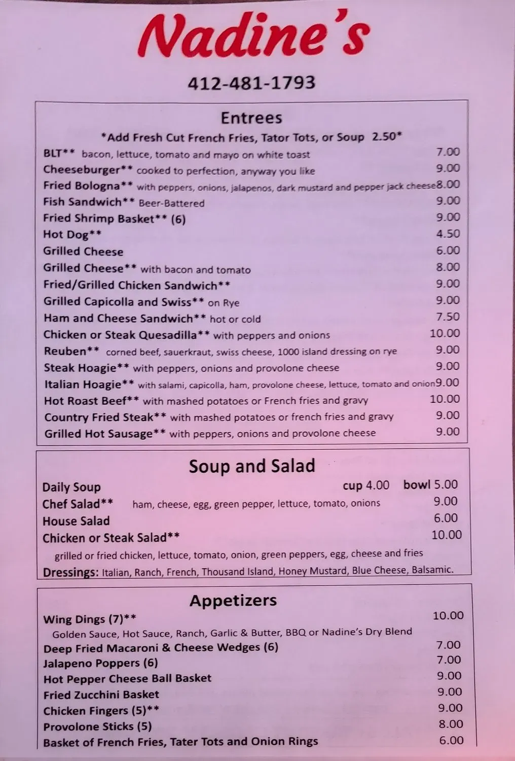 Menu 1