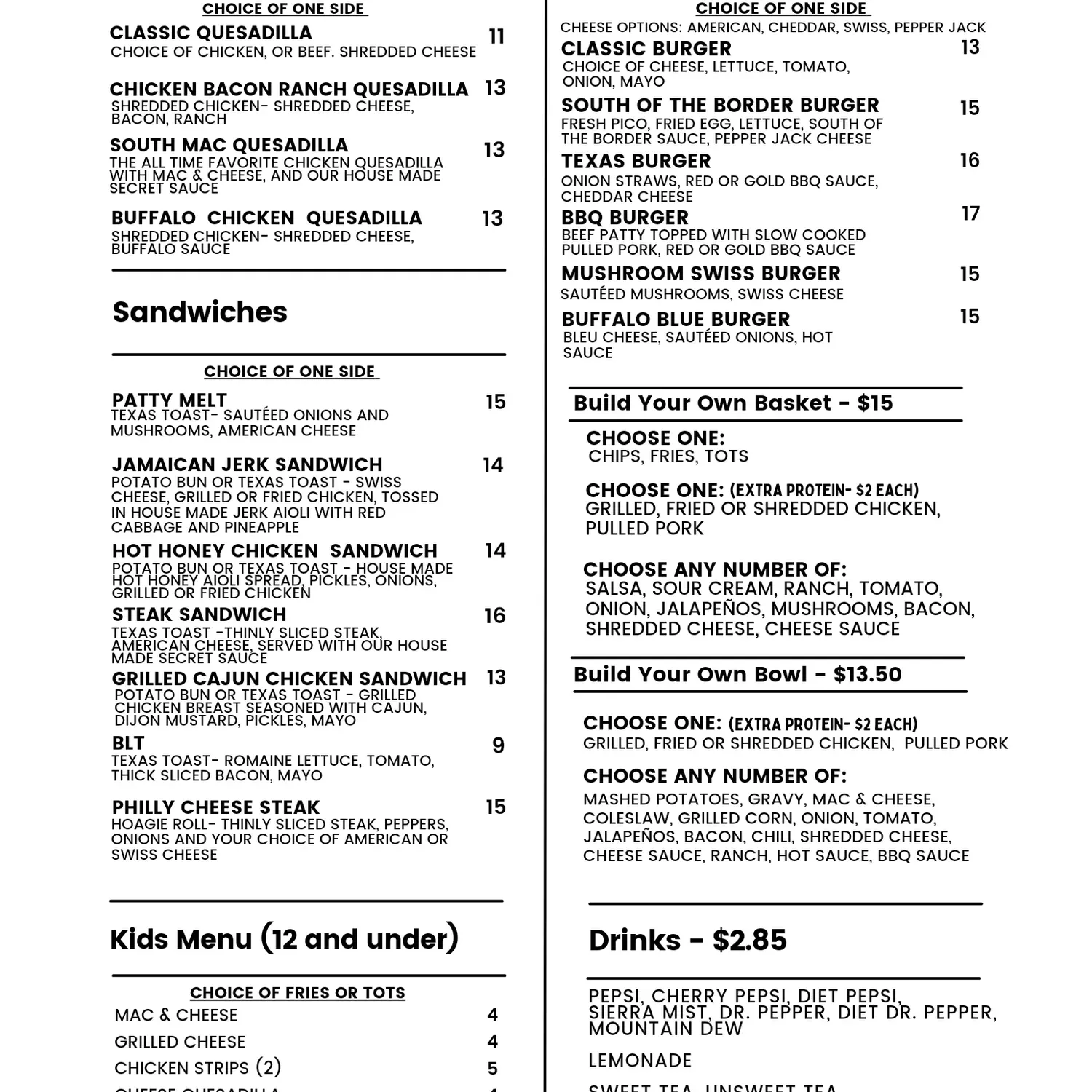 Menu 1