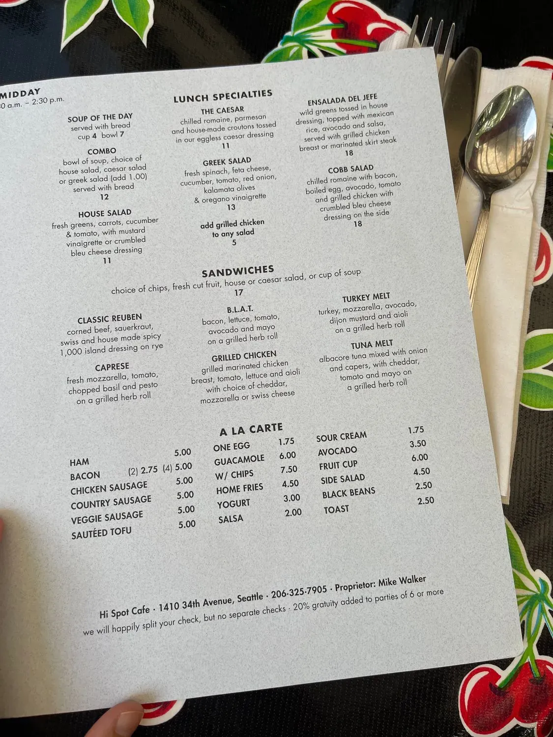 Menu 3