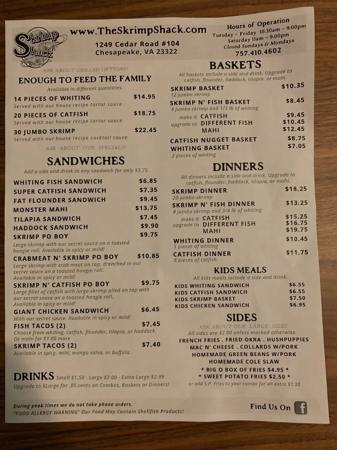 Menu 4