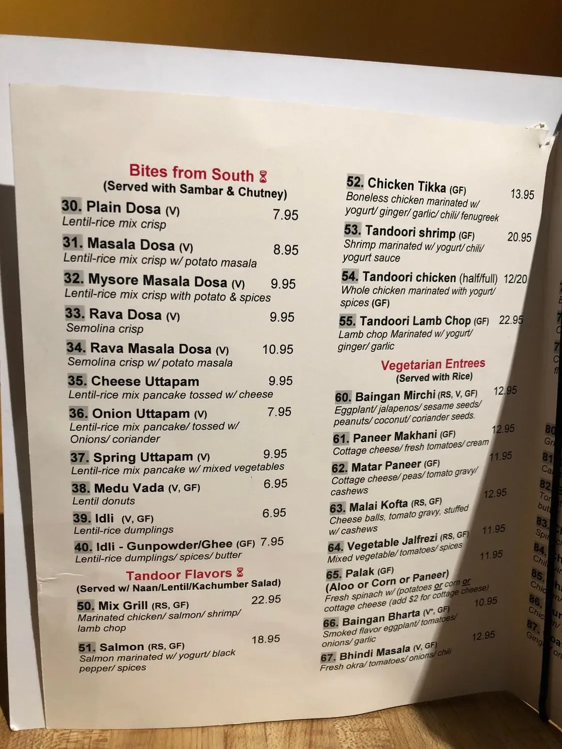 Menu 5