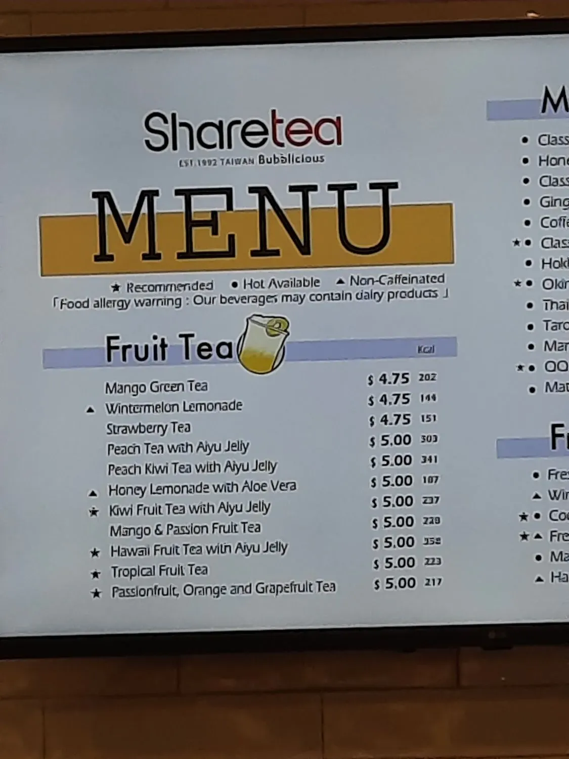 Menu 5